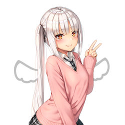 This is a pixiv picture whose title is 制服天使.