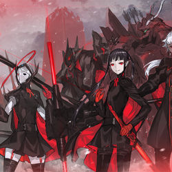 This is a pixiv picture whose title is 【PFLS】火と鉄の壁【ファイアランド】.