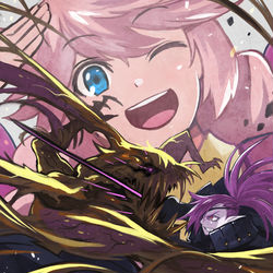 This is a pixiv picture whose title is 【PFLS】闇と驚異【エルダーグラン】.
