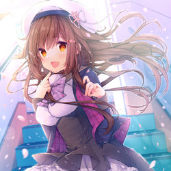 This is a pixiv picture whose title is 新しい制服！.