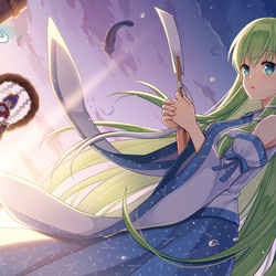 This is a pixiv picture whose title is 祈風.