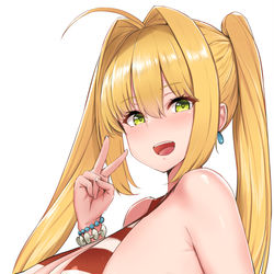 This is a pixiv picture whose title is 水着ネロ.