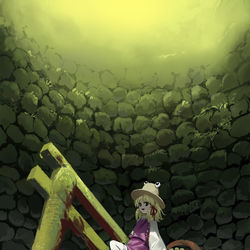 This is a pixiv picture whose title is 井の中.