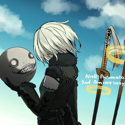 This is a pixiv picture whose title is 二周年.