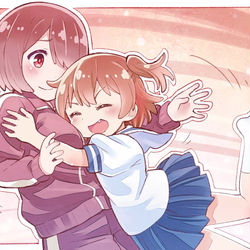 This is a pixiv picture whose title is みゃー姉とひなた.