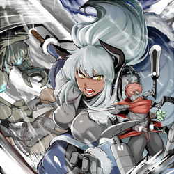 This is a pixiv picture whose title is 【PFLS】クラッシュ・オブ・ザ・ゾンビ【ブルーランドの戦い】.