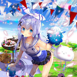 This is a pixiv picture whose title is ごちうさ　チノちゃん「がんばれ❤がんばれ❤」.