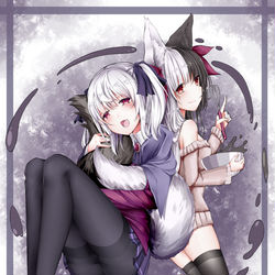 This is a pixiv picture whose title is cierra mana 贴贴.