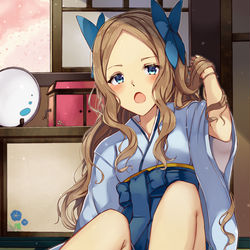This is a pixiv picture whose title is はいから美人朝風ちゃん.