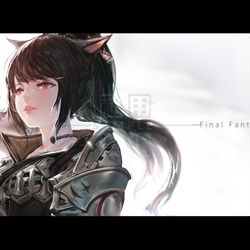 This is a pixiv picture whose title is 约稿的猫娘.