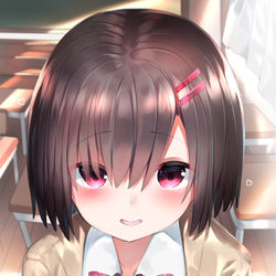 This is a pixiv picture whose title is 至近距離.