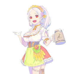 This is a pixiv picture whose title is 【PFLS】赤い瞳のビシュ・キャラクター補足落書き.