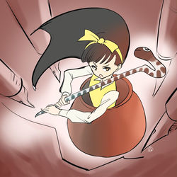 This is a pixiv picture whose title is 我的甕，是可以突破天....