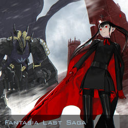 This is a pixiv picture whose title is 【PFLS】赤火接敵【ブルーランドの戦い】.
