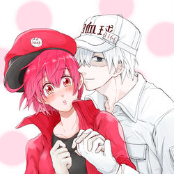 This is a pixiv picture whose title is 春コミ白赤本通販おしらせ.