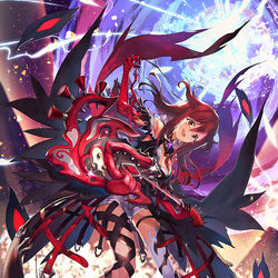 This is a pixiv picture whose title is 【お仕事】WIXOSS　悲壮の駄姫　グズ子.