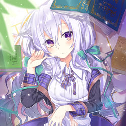 This is a pixiv picture whose title is 異世界図書部.