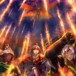 This is a pixiv picture whose title is 【ＰＦＬＳ】決戦！グレイベア城.