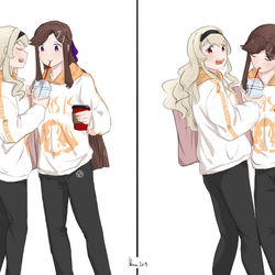 This is a pixiv picture whose title is 撮らないで！.