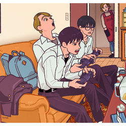 This is a pixiv picture whose title is テスト勉強は？.