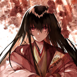 This is a pixiv picture whose title is 紫式部.