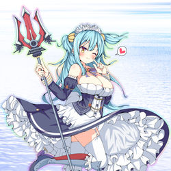 This is a pixiv picture whose title is グリッドレイの突撃取材 第1話「メイドinネプチューン？」.