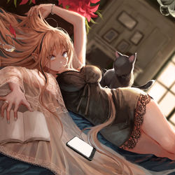 This is a pixiv picture whose title is あ。おかえり。。。.