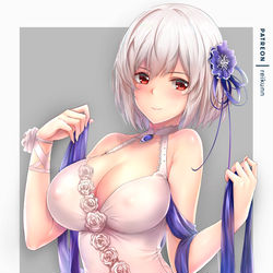 This is a pixiv picture whose title is シリアス White Rose.