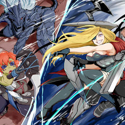 This is a pixiv picture whose title is 【PFLS】ゾンビ・ナイト・フィーバー【ブルーランドの戦い】.