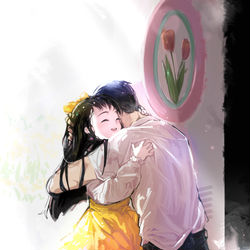 This is a pixiv picture whose title is 還願 DEVOTION 美心X爸爸(杜豐于).