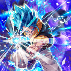 This is a pixiv picture whose title is DB :: ゴジータブルー4.