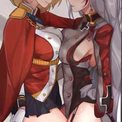 This is a pixiv picture whose title is 碰撞.