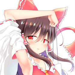 This is a pixiv picture whose title is 針巫女.