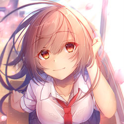 This is a pixiv picture whose title is 春風.