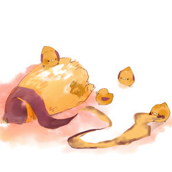 This is a pixiv picture whose title is 焼きいも.