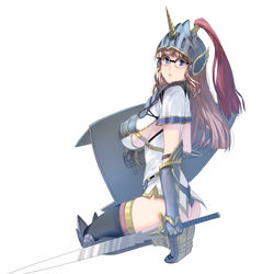 This is a pixiv picture whose title is メガネっ子騎士.