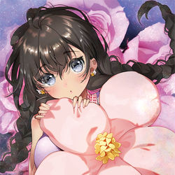 This is a pixiv picture whose title is 春の彼女.