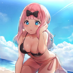 This is a pixiv picture whose title is 藤原千花.