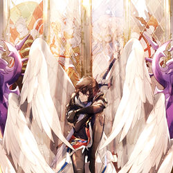 This is a pixiv picture whose title is 失楽園.