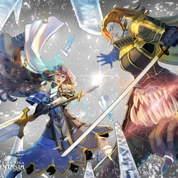This is a pixiv picture whose title is 【PFLS】氷片舞い散る.