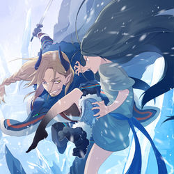 This is a pixiv picture whose title is 【PFLS】射干玉の.