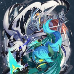 This is a pixiv picture whose title is 【PFLS】白銀の戦い【灰色熊の戦い】.