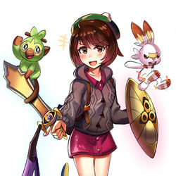 This is a pixiv picture whose title is ポケモン剣盾!.