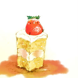 This is a pixiv picture whose title is ショートケーキ.