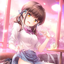 This is a pixiv picture whose title is 放課後足湯カフェ.