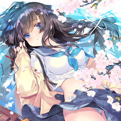 This is a pixiv picture whose title is 桜前線.