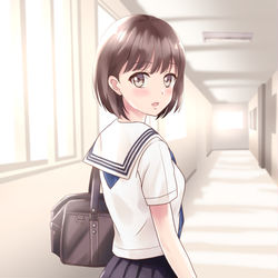 This is a pixiv picture whose title is 気になる存在.