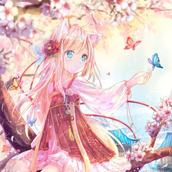 This is a pixiv picture whose title is 春.