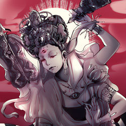 This is a pixiv picture whose title is 慈孤觀音.
