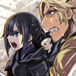 This is a pixiv picture whose title is 【PFLS】最強に挑む者達【エルダーグラン】.